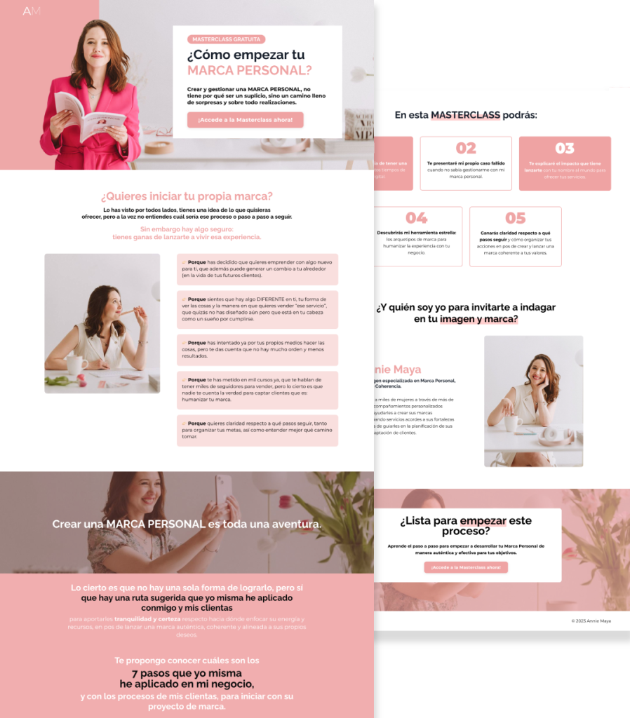 portafolio kajabuilders kajabi landing page